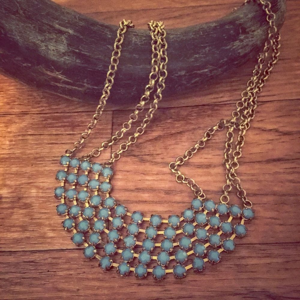 Turquoise Crescent Necklace